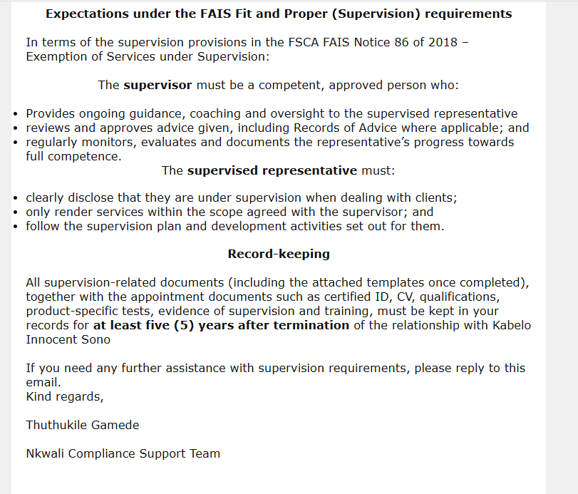 Screenshot 3 — Client email part 2